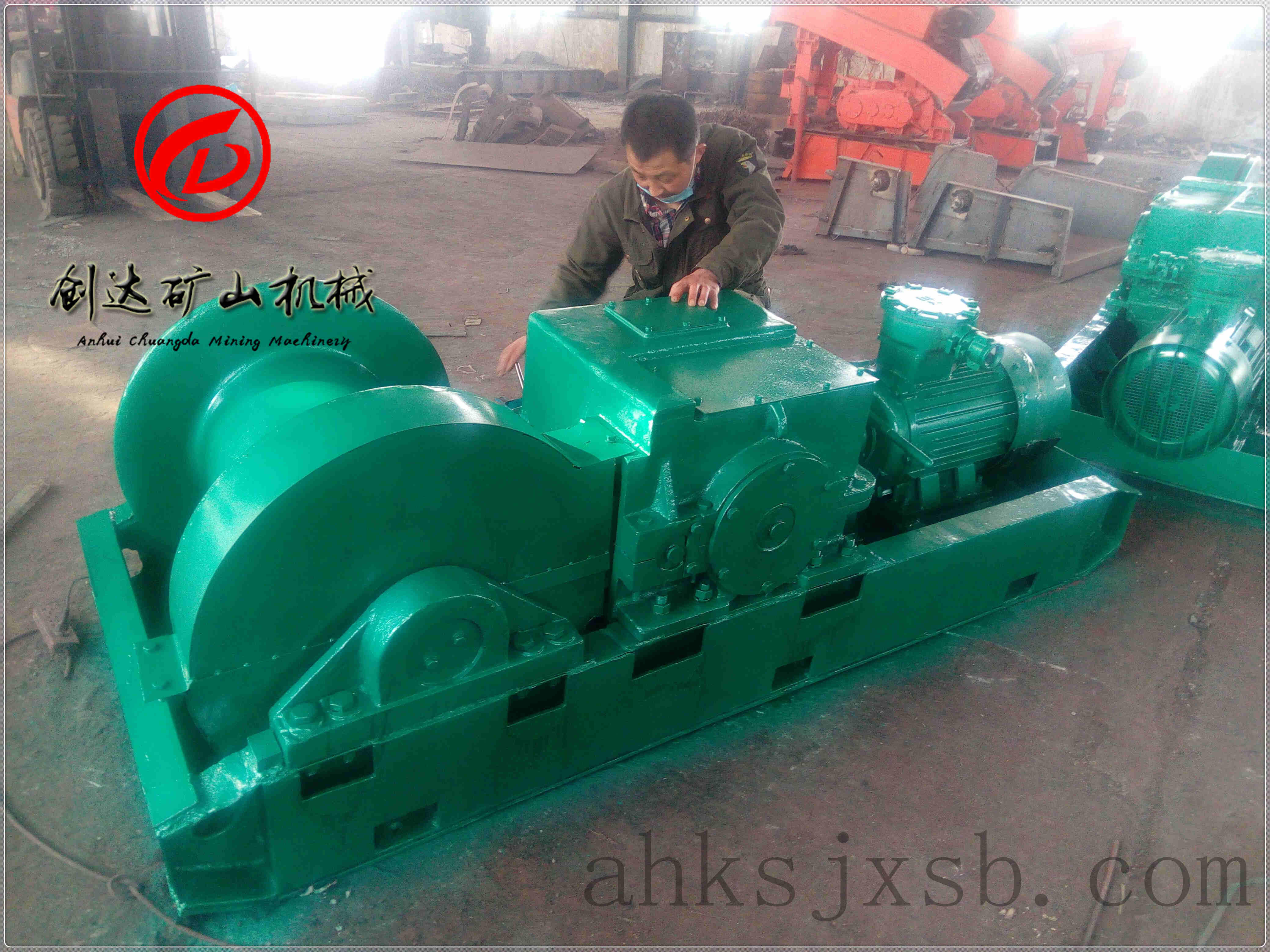 JH-20回柱絞車實物圖_回柱絞車實物圖_絞車源頭工廠_安徽創(chuàng)達(dá)
