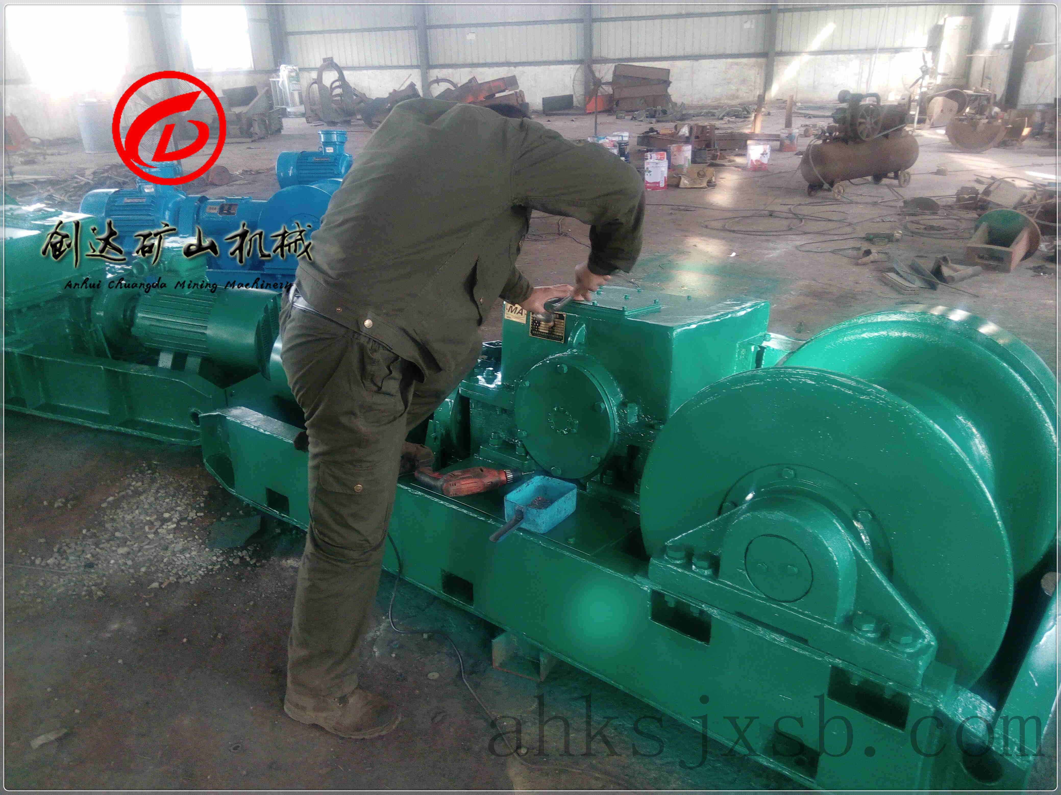JH-20回柱絞車實物圖_回柱絞車實物圖_絞車源頭工廠_安徽創(chuàng)達(dá)